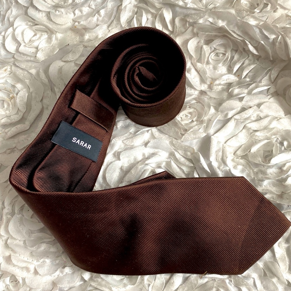 New Sarah mens brown tie